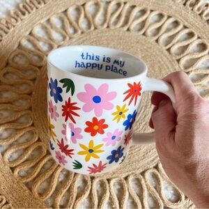 Parker Lane HAPPY PLACE Floral Mug